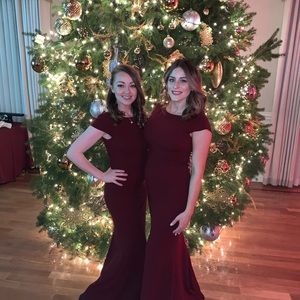 Katie May Madison Dress, Burgundy, worn once